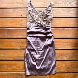 Smoky purple Suzy Chin cocktail dress - GORGEOUS!